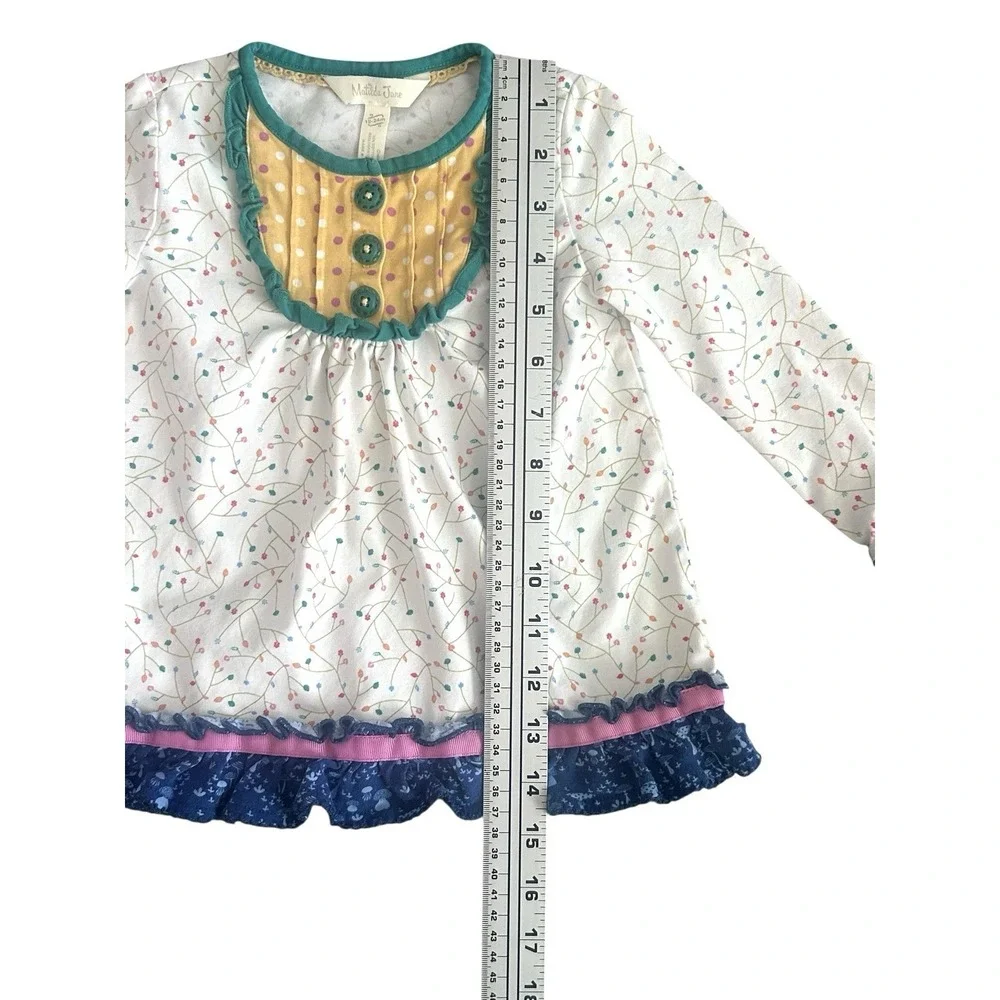 Matilda Jane Love You So Mushroom Girls Tunic Dress 18-24 Months Retired Ruffled